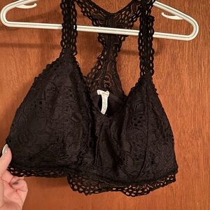 Maurices Black Chemise with Lace Details